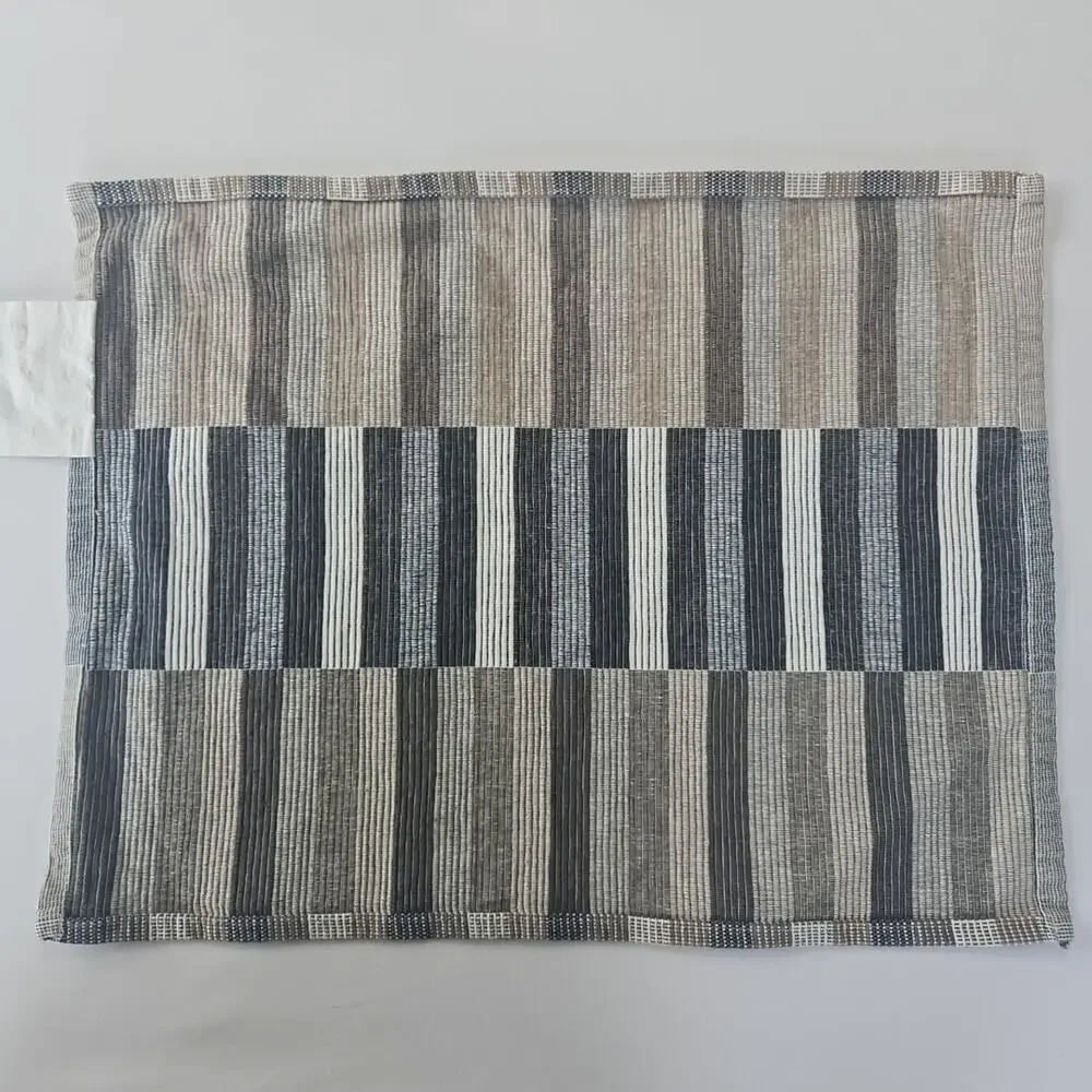 IKEA Mittbit Striped Geometric Natural Cotton 18 x‎ 14 PLACEMAT